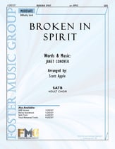 Broken In Spirit SATB choral sheet music cover